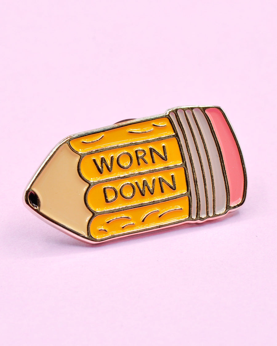 Worn Down Pin-Enamel Pins-And Here We Are